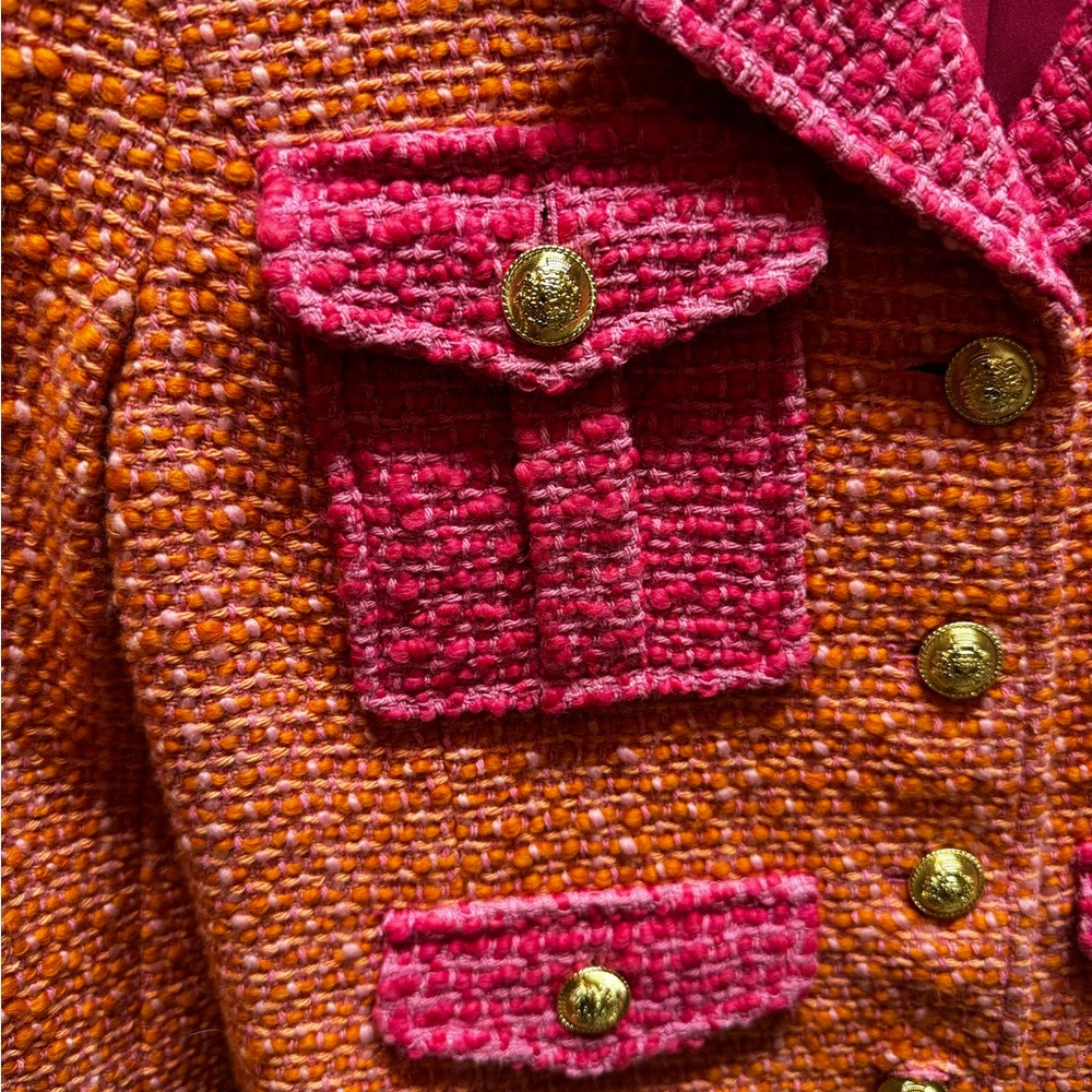 Derek Lam Pink and Orange Jacket and skirt set - Picture 11 of 12